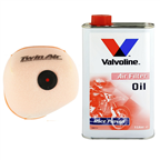 OLEJ + FILTR POWIETRZA KAWASAKI KXF KX 450 F 2016-2018 KX 250 F 2017-2020