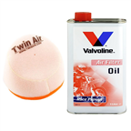 OLEJ + FILTR POWIETRZA TWIN AIR SUZUKI RM 125 250 1987-1992