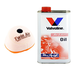 OLEJ + FILTR POWIETRZA TWIN AIR SUZUKI RM 125 250 96-01