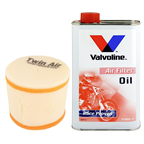 OLEJ + FILTR POWIETRZA SUZUKI LT 250 1987-2003 Quadracer 250 1987-1992