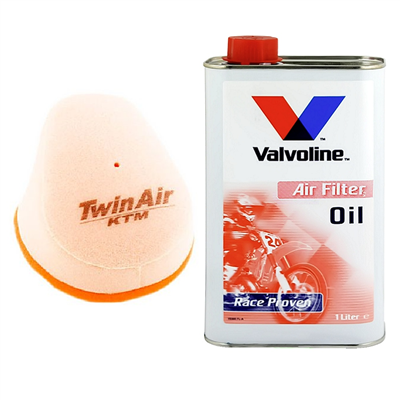 OLEJ + FILTR POWIETRZA TWIN AIR KTM EXC SX 125 1994-1997 KTM 350 1987-1991-106373