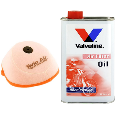OLEJ + FILTR POWIETRZA KTM EXC 125 200 250 300 450 530 08-10 EXC-F 250 07-09-106403