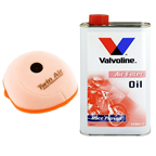 OLEJ + FILTR POWIETRZA KTM EXC-F 125 200 250 300 10-11 450 2011-2016