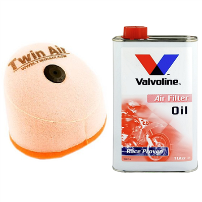OLEJ + FILTR POWIETRZA TWIN AIR HUSQVARNA CR WR 125 250 92-13 WRE 125 95-99-106566