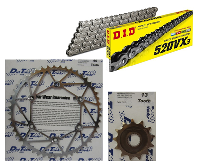 YAMAHA YZ-F 250 DID IRONMAN 05-09 zestaw napęd-owy-52939