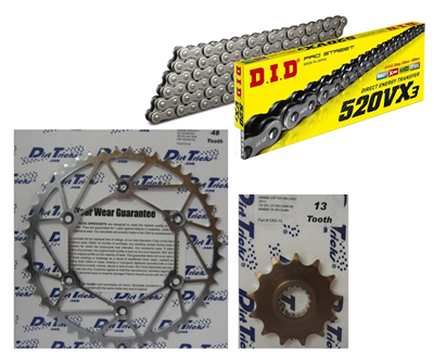 HONDA CR 250 R DID IRONMAN 1988-2008 zestaw napęd-owy-52944