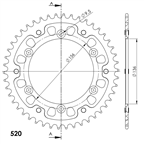 SUPERSPROX RST-1514:46-GLD ZĘBATKA TYŁ