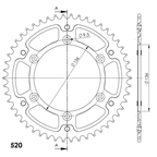SUPERSPROX RST-1514:50-GLD ZĘBATKA TYŁ
