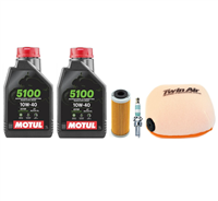 KTM 250 EXC-F 2017-2023 XCF-W 2017-2022 olej + filtry + świeca-107914