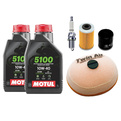 KTM 625 SXC 2005-2007 olej + filtry + świeca-107954