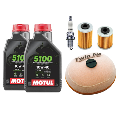 KTM 625 SXC 2003-2004 olej + filtry + świeca-107953