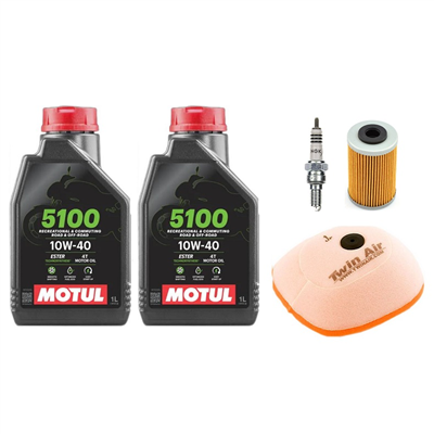 Husqvarna FE 501 2014-2016 olej + filtry + świeca-107917