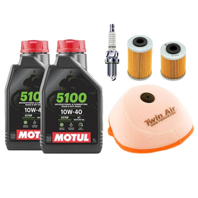 KTM 450 525 XC ATV 2008-2009 olej + filtry + świeca-107952