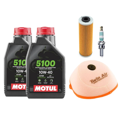 KTM 450 505 SX ATV 2008-2009 olej + filtry + świeca-107976