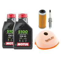 KTM 450 XC-W 2008-2010 olej + filtry + świeca-107956