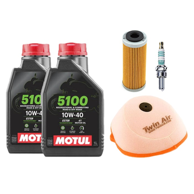 KTM 505 XC-F 2007-2009 olej + filtry + świeca-107955