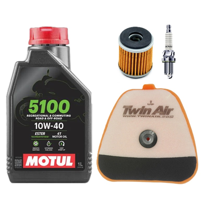 Yamaha WR 450 F 2016-2018 olej + filtry + świeca-107950