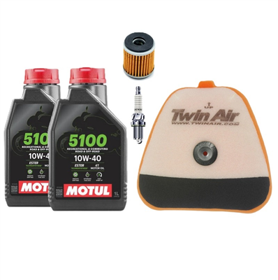 Yamaha YZ 250 F 2014-2018 250 FX 2015-2019 olej + filtry + świeca-108004