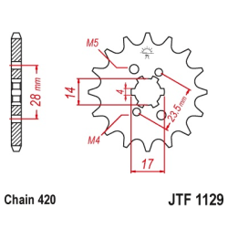 JT JTF1129.13 ZĘBATKA PRZÓD-70831