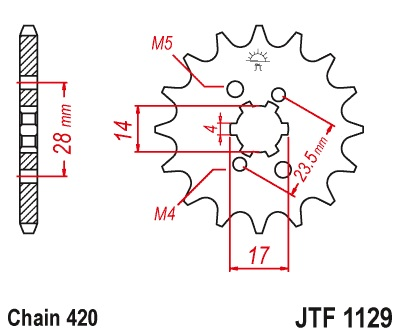 JT JTF1129.14 ZĘBATKA PRZÓD-66771