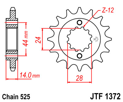 JT JTF1372.17 ZĘBATKA PRZÓD-70875