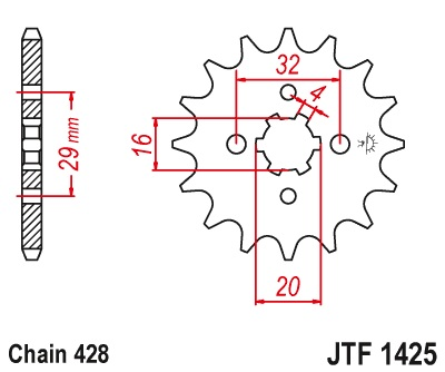 JT JTF1425.15 ZĘBATKA PRZÓD-69523