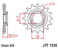 JT JTF1535.15 ZĘBATKA PRZÓD-70905