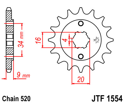 JT JTF1554.13 ZĘBATKA PRZÓD-70924