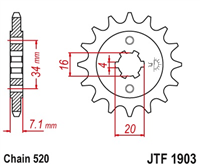 JT JTF1903.14 ZĘBATKA PRZÓD-66745