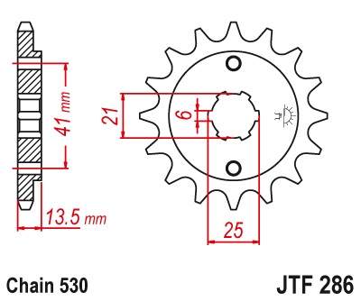 JT JTF286.15 ZĘBATKA PRZÓD-70985