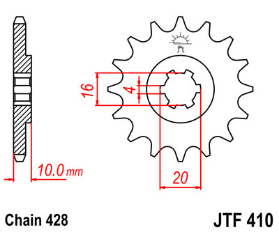 JT JTF410.14 ZĘBATKA PRZÓD-71043