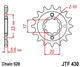 JT JTF430.13 ZĘBATKA PRZÓD-71070