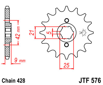 JT JTF576.19 ZĘBATKA PRZÓD-71201