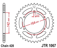 JT JTR1067.52 ZĘBATKA TYŁ-71218