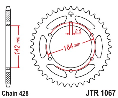 JT JTR1067.52 ZĘBATKA TYŁ-71218