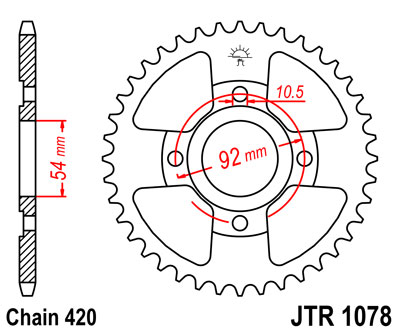 JT JTR1078.47 ZĘBATKA TYŁ-71222