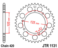 JT JTR1131.53 ZĘBATKA TYŁ-51506