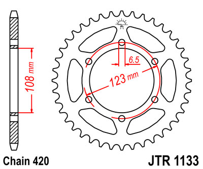 JT JTR1133.53 ZĘBATKA TYŁ-51508