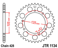 JT JTR1134.54 ZĘBATKA TYŁ-71231