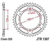 JT JTR1307.42 ZĘBATKA TYŁ-71257