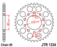 JT JTR1334.40 ZĘBATKA TYŁ-71792
