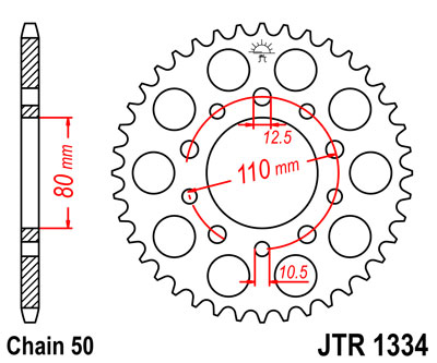 JT JTR1334.42 ZĘBATKA TYŁ-71788