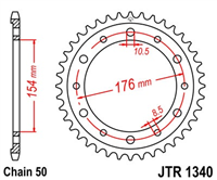 JT JTR1340.44 ZĘBATKA TYŁ-71778