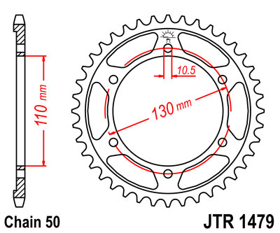 JT JTR1479.47 ZĘBATKA TYŁ-71768