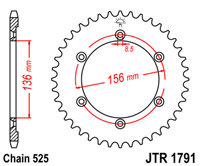 JT JTR1791.43 ZĘBATKA TYŁ-71739