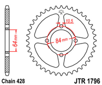 JT JTR1796.51 ZĘBATKA TYŁ-71719