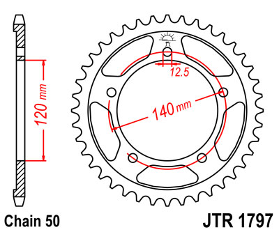 JT JTR1797.41 ZĘBATKA TYŁ-71717