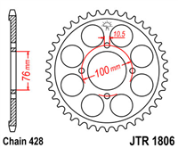 JT JTR1806.56 ZĘBATKA TYŁ-51509