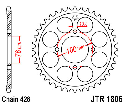 JT JTR1806.56 ZĘBATKA TYŁ-51509