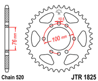 JT JTR1825.48 ZĘBATKA TYŁ-71707